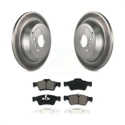 Rear Coated Disc Brake Rotors And Semi-Metallic Pads Kit For Mercedes-Benz ML350 R350 ML500 ML320 R500 R320 ML450 KGS-101374