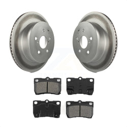 Rear Coated Disc Brake Rotors And Semi-Metallic Pads Kit For Lexus IS250 GS350 IS350 GS300 GS430 GS450h GS460 KGS-101387