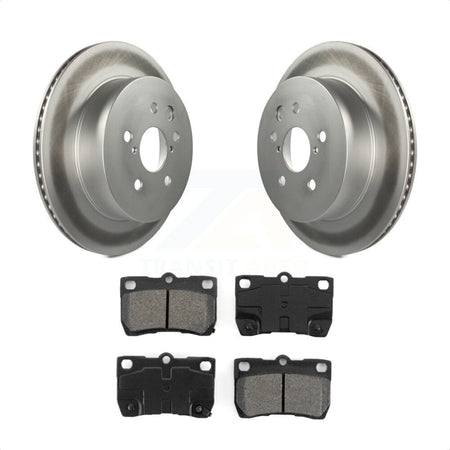 Rear Coated Disc Brake Rotors And Semi-Metallic Pads Kit For Lexus IS250 GS350 IS350 GS300 GS430 GS450h GS460 KGS-101387 by Transit Auto