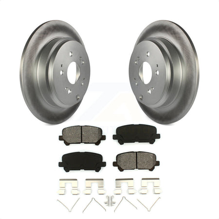 Rear Coated Disc Brake Rotors And Semi-Metallic Pads Kit For Honda Odyssey Pilot Acura MDX ZDX KGS-101400 by Transit Auto