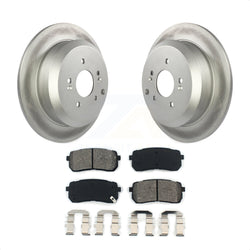Rear Coated Disc Brake Rotors And Semi-Metallic Pads Kit For 2007-2012 Hyundai Veracruz KGS-101410