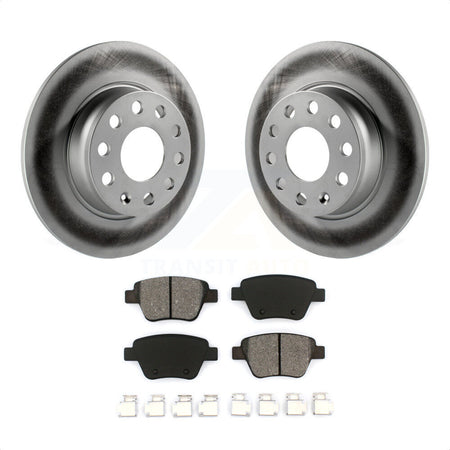 Rear Coated Disc Brake Rotors And Semi-Metallic Pads Kit For Volkswagen Jetta Passat Beetle Golf GTI Eos Audi A3 Quattro KGS-101450 by Transit Auto