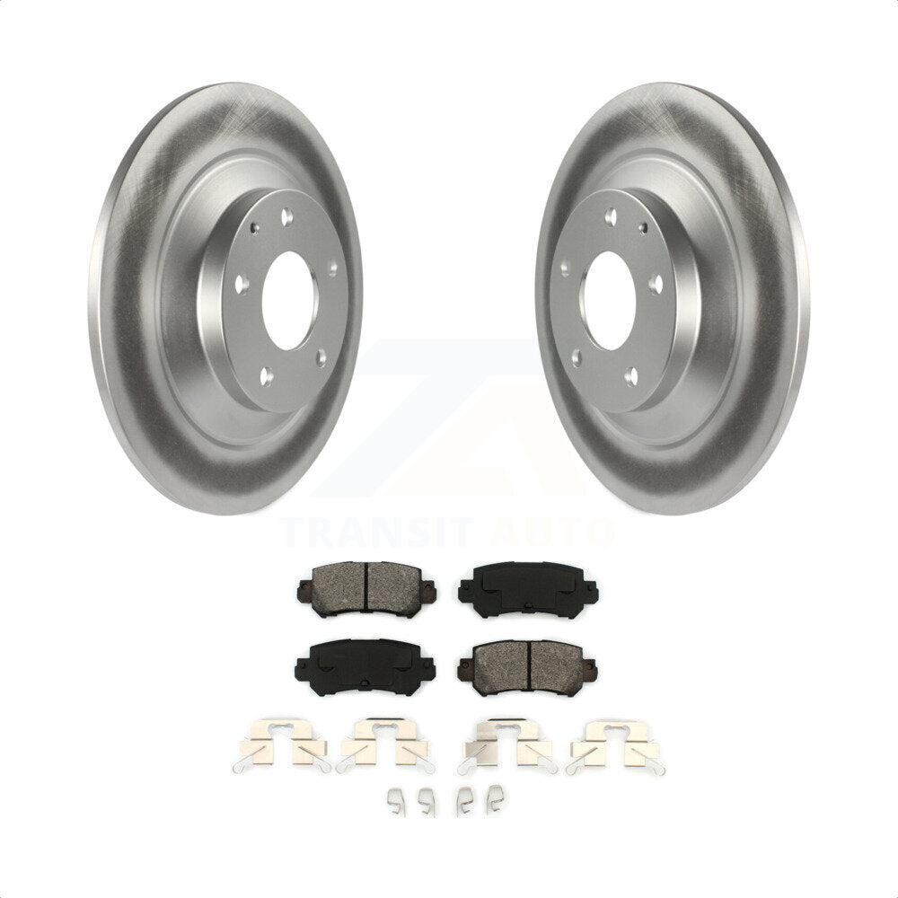 Rear Coated Disc Brake Rotors And Semi-Metallic Pads Kit For Mazda CX-5 KGS-101473 by Transit Auto