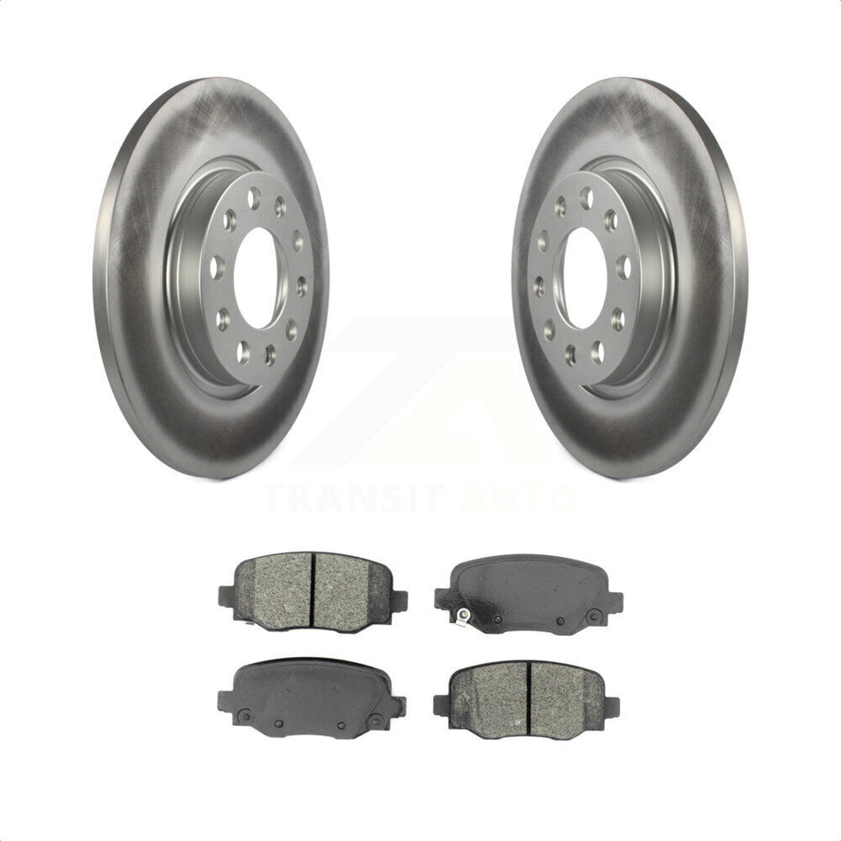 Rear Coated Disc Brake Rotors And Semi-Metallic Pads Kit For Jeep Cherokee Chrysler 200 KGS-101681 by Transit Auto