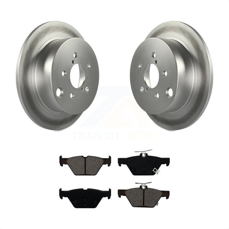 Rear Coated Disc Brake Rotors And Semi-Metallic Pads Kit For Subaru Crosstrek KGS-101688 by Transit Auto