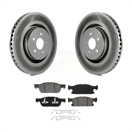 Front Coated Disc Brake Rotors And Semi-Metallic Pads Kit For Ford Edge Lincoln MKX Nautilus KGS-101764 by Transit Auto