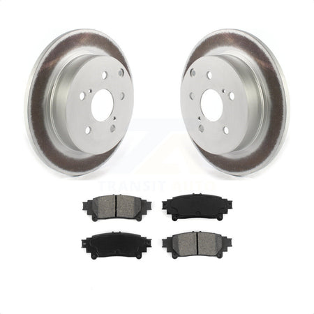 Rear Coated Disc Brake Rotors And Semi-Metallic Pads Kit For Toyota Prius V Mirai KGS-101872 by Transit Auto