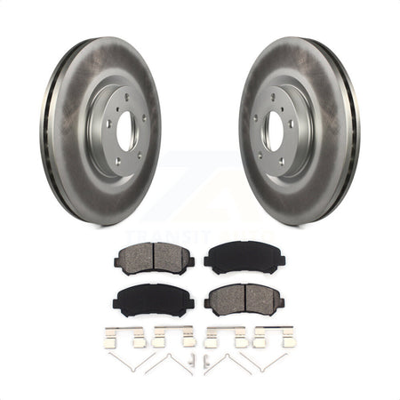 Front Coated Disc Brake Rotors And Semi-Metallic Pads Kit For Nissan Maxima KGS-101884 by Transit Auto