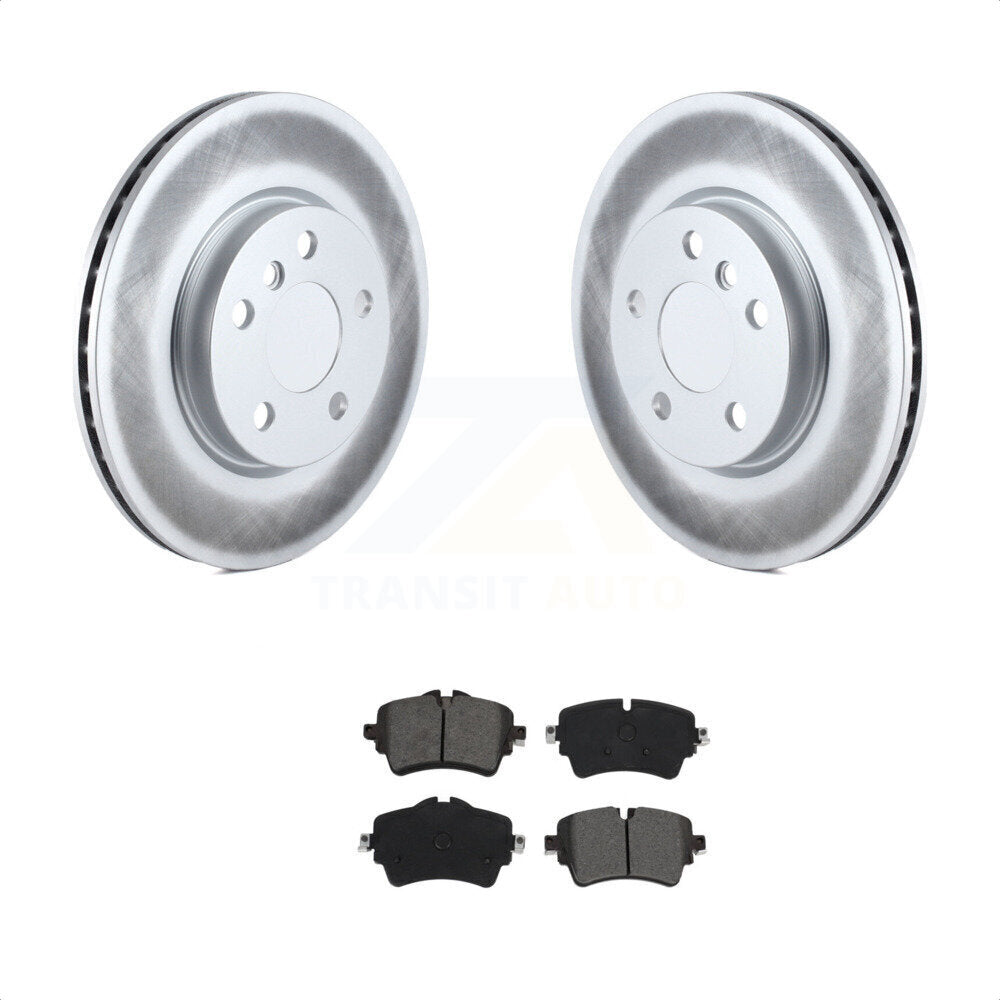 Front Coated Disc Brake Rotors And Semi-Metallic Pads Kit For Mini Cooper Clubman KGS-101931 by Transit Auto