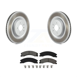 Rear Coated Disc Brake Rotors And Semi-Metallic Pads Kit For 2012-2021 Nissan NV2500 NV3500 NV1500 KGS-102017