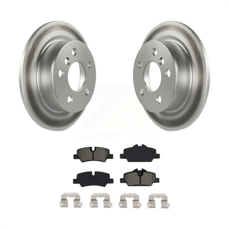 Rear Coated Disc Brake Rotors And Semi-Metallic Pads Kit For Mini Cooper KGS-102022 by Transit Auto