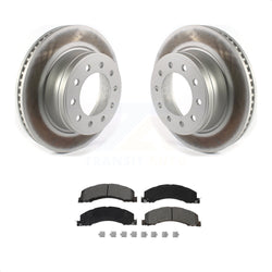 Front Coated Disc Brake Rotors And Semi-Metallic Pads Kit For Ram 5500 Dodge Sterling Truck 4500 Bullet 45 55 KGS-102085