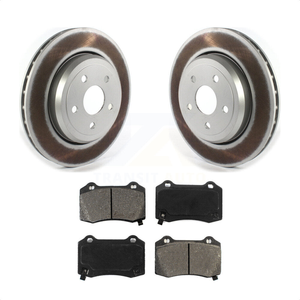 Rear Coated Disc Brake Rotors And Semi-Metallic Pads Kit For Jeep Grand Cherokee Dodge Durango KGS-102093 by Transit Auto