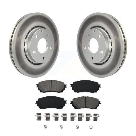 Front Coated Disc Brake Rotors And Semi-Metallic Pads Kit For 2019-2021 Mazda 6 Naturally Aspirated KGS-102110 by Transit Auto