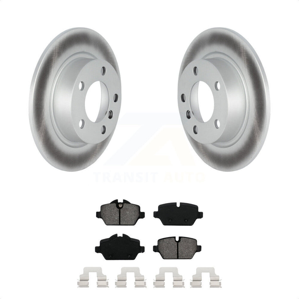 Rear Coated Disc Brake Rotors And Semi-Metallic Pads Kit For Mini Cooper Countryman Paceman KGS-102148 by Transit Auto