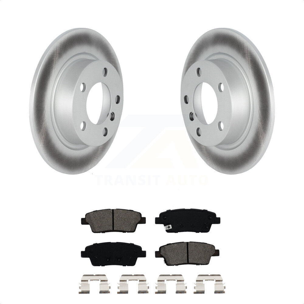 Rear Coated Disc Brake Rotors And Semi-Metallic Pads Kit For Mini Cooper Countryman Paceman KGS-102149 by Transit Auto