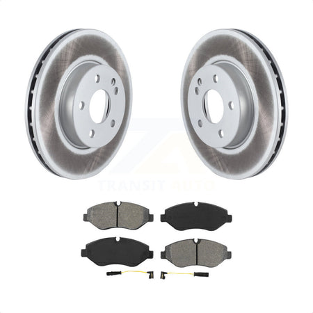 Front Coated Disc Brake Rotors And Semi-Metallic Pads Kit For 2016-2020 Mercedes-Benz Metris KGS-102249 by Transit Auto