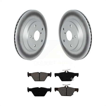 Rear Coated Disc Brake Rotors And Semi-Metallic Pads Kit For Subaru Forester KGS-102302 by Transit Auto