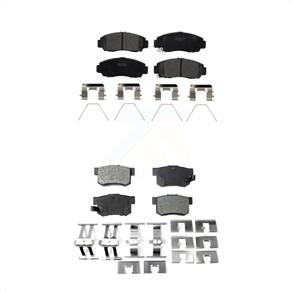 Front Rear Semi-Metallic Brake Pads Kit For 2015 Honda Civic Natural Gas KPF-100204 by Positive Plus