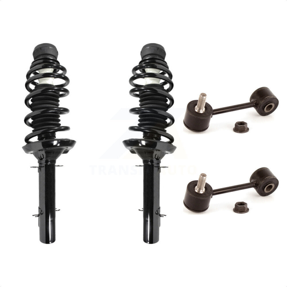 Front Complete Shock Assembly And TOR Link Kit For Volkswagen Jetta Golf Beetle KSS-100488 by Transit Auto