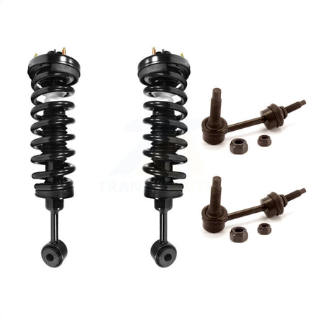 Front Complete Shock Assembly And TOR Link Kit For 2006-2006 Ford Expedition Lincoln Navigator Excludes Air Suspension KSS-100519 by Transit Auto