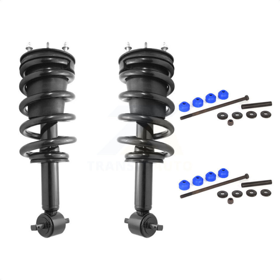 Front Complete Shock Assembly And TOR Link Kit For Chevrolet Silverado 1500 GMC Sierra LD Limited Excludes Rear Wheel Drive 4WD KSS-100526 by Transit Auto