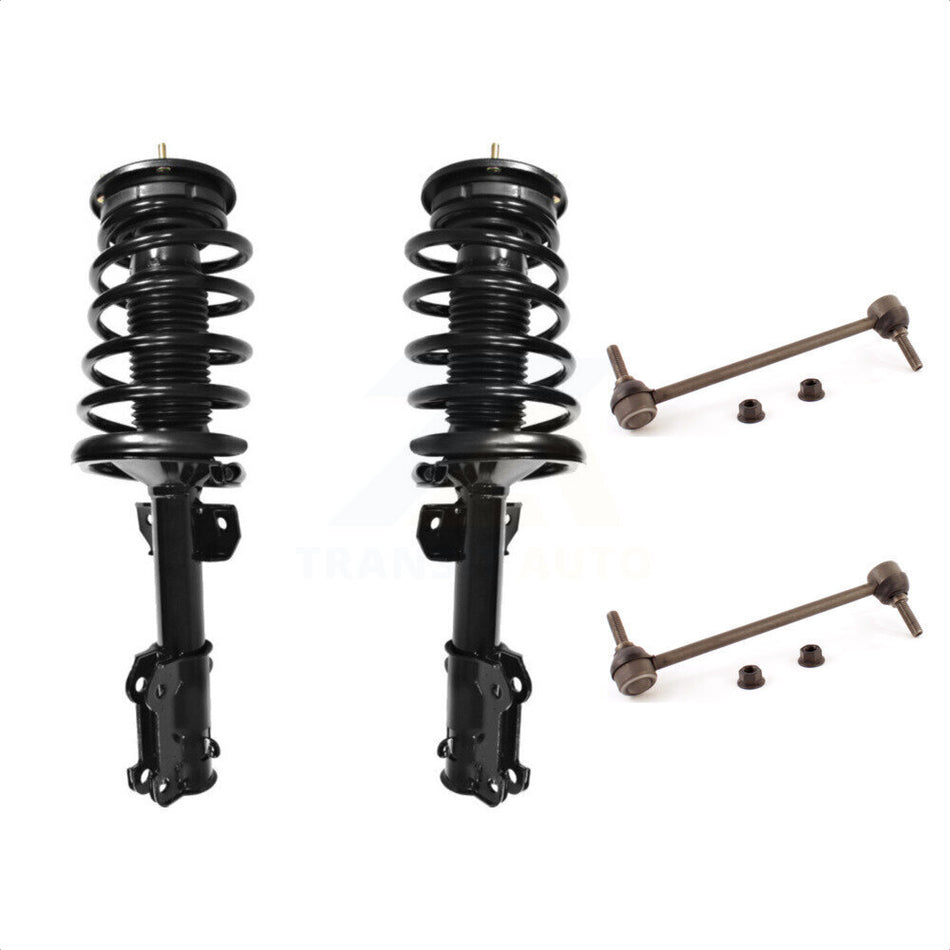 Front Complete Shock Assembly And TOR Link Kit For 2005-2010 Ford Mustang Excludes Performance Suspension KSS-100535 by Transit Auto