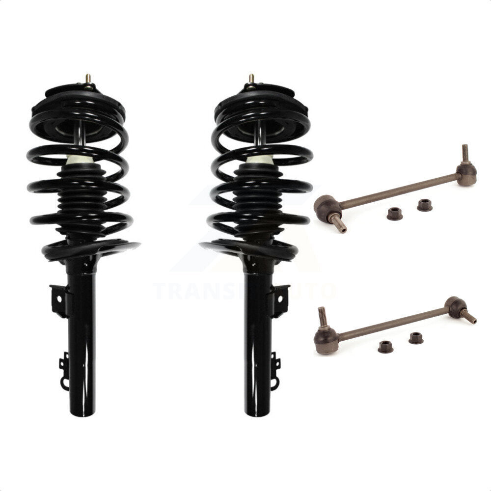 Front Complete Shock Assembly And TOR Link Kit For Ford Taurus Mercury Sable Excludes SHO Models KSS-100540 by Transit Auto