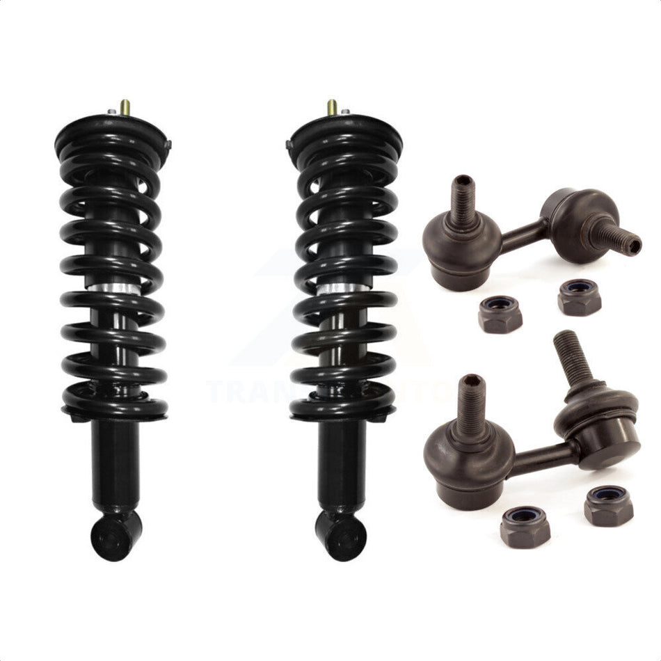 Front Complete Shock Assembly And TOR Link Kit For Nissan Pathfinder Xterra KSS-100547 by Transit Auto