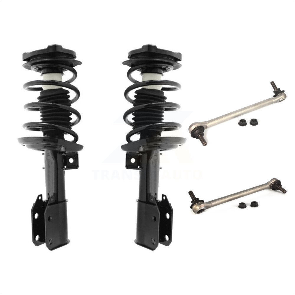 Front Complete Shock Assembly And TOR Link Kit For Mercedes-Benz C300 C250 C350 C230 Excludes Rear Wheel Drive; W204 Chassis AWD KSS-100549 by Transit Auto