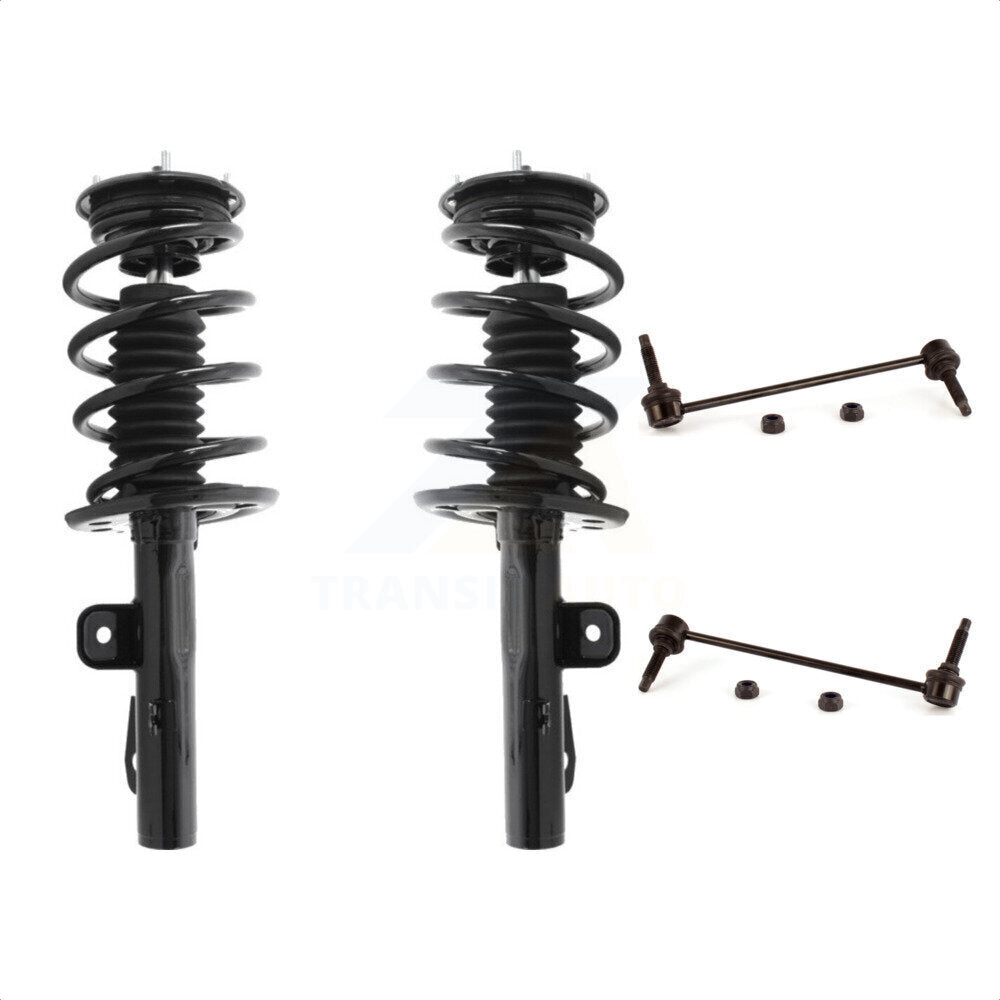 Front Complete Shock Assembly And TOR Link Kit For 2010-2012 Ford Flex Excludes Turbo Models KSS-100560 by Transit Auto