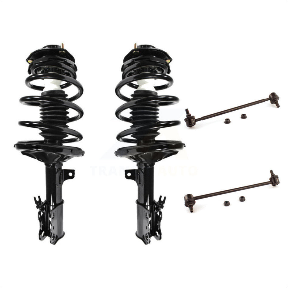 Front Complete Shock Assembly And TOR Link Kit For Toyota Camry Avalon Solara Lexus ES300 KSS-100576 by Transit Auto