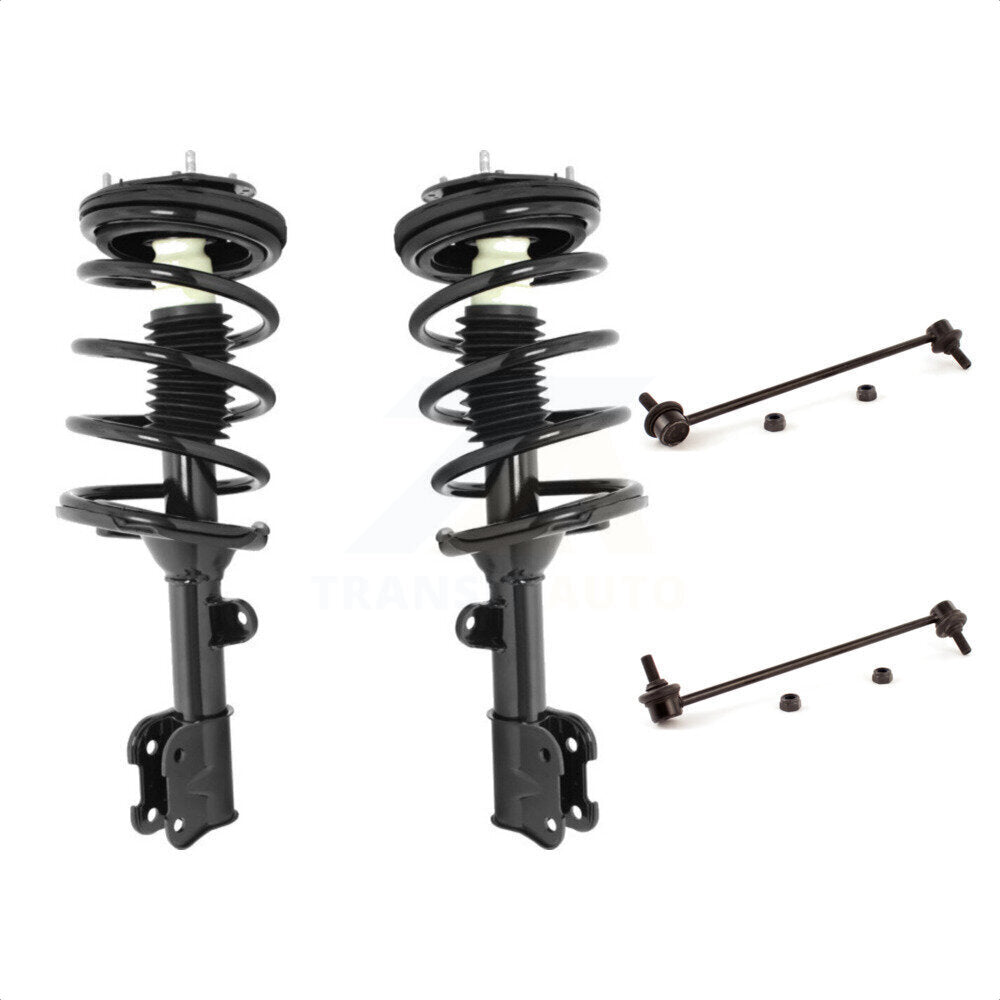 Front Complete Shock Assembly And TOR Link Kit For 2007-2009 Hyundai Santa Fe KSS-100578 by Transit Auto