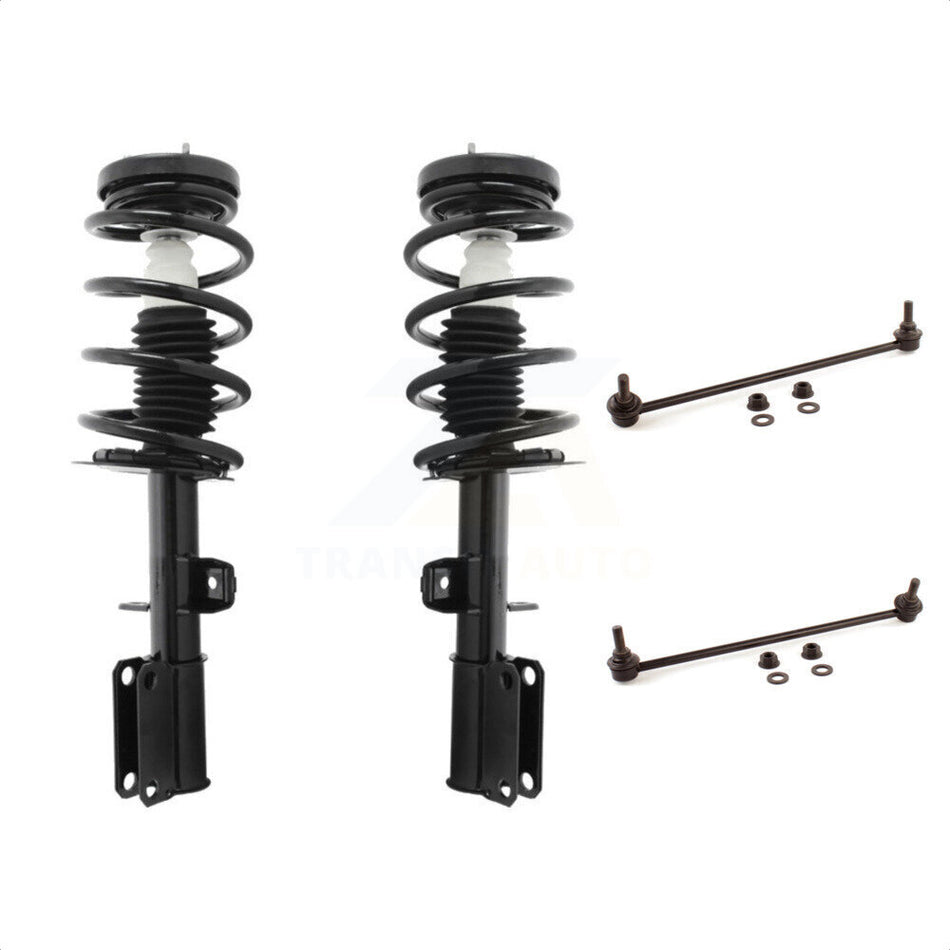 Front Complete Shock Assembly And TOR Link Kit For 2000-2006 BMW X5 Excludes Models With Electronic or Self-Leveling Supsension KSS-100585 by Transit Auto