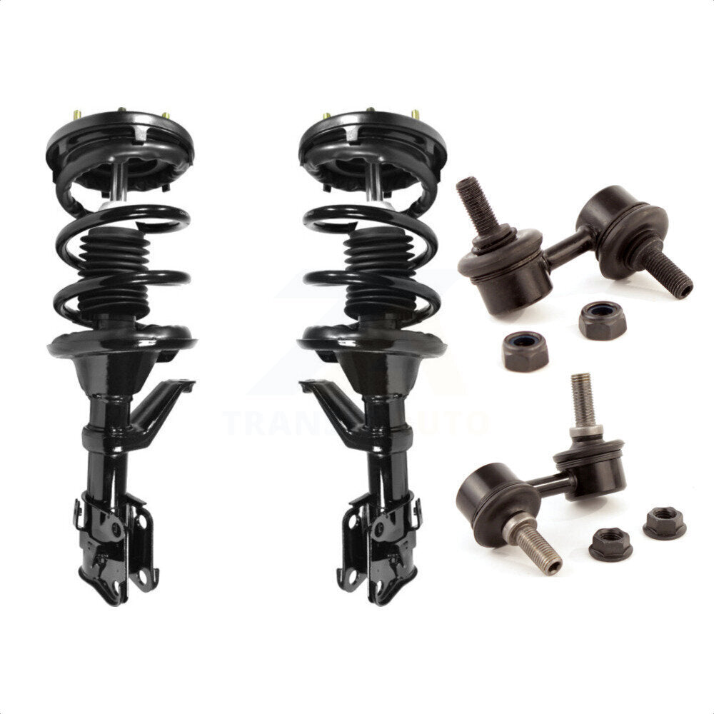 Front Complete Shock Assembly And TOR Link Kit For 2002-2006 Honda CR-V Excludes England Production Vehicles (With VIN SHSRD) KSS-100617 by Transit Auto