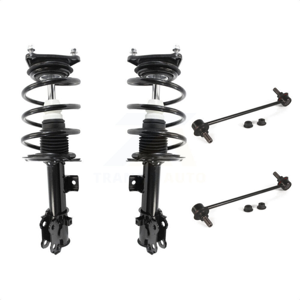 Front Complete Shock Assembly And TOR Link Kit For Kia Forte Forte5 Koup KSS-100693 by Transit Auto