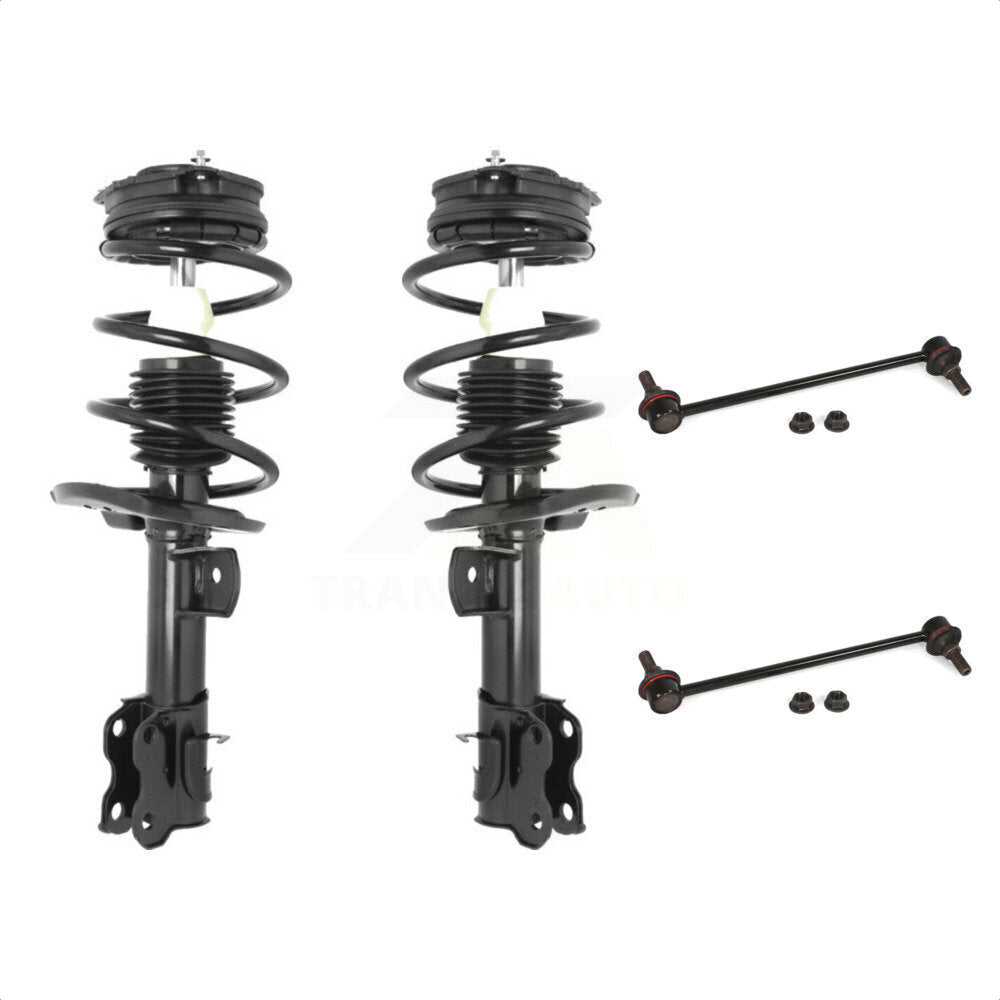 Front Complete Shock Assembly And TOR Link Kit For 2013-2019 Nissan Sentra KSS-100719 by Transit Auto