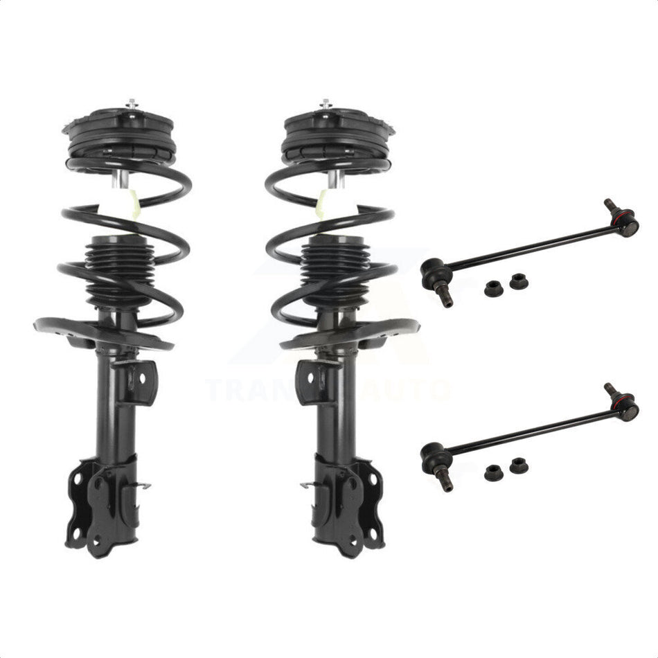 Front Complete Shock Assembly And TOR Link Kit For 2015-2019 Nissan Sentra KSS-100720 by Transit Auto