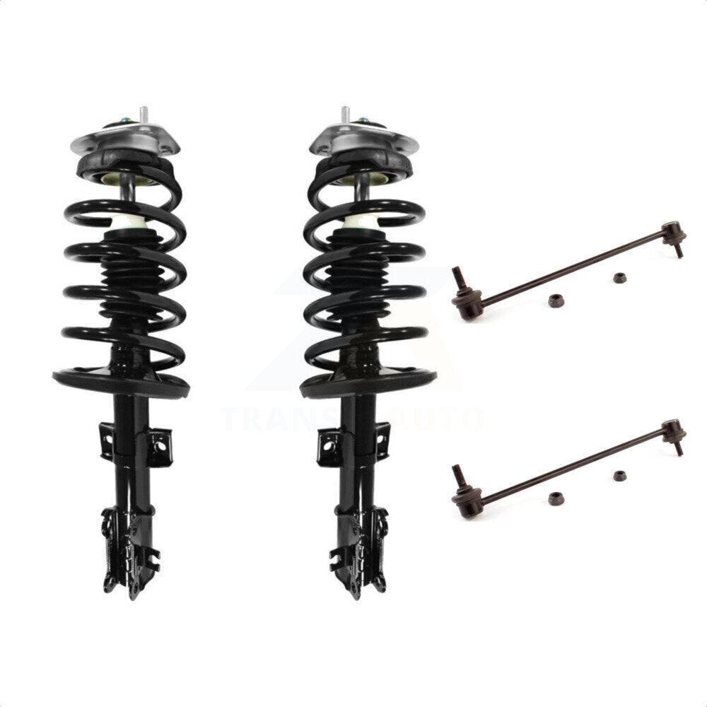 Front Complete Shock Assembly And TOR Link Kit For 2003-2014 Volvo XC90 excludes electronic suspension KSS-100723 by Transit Auto