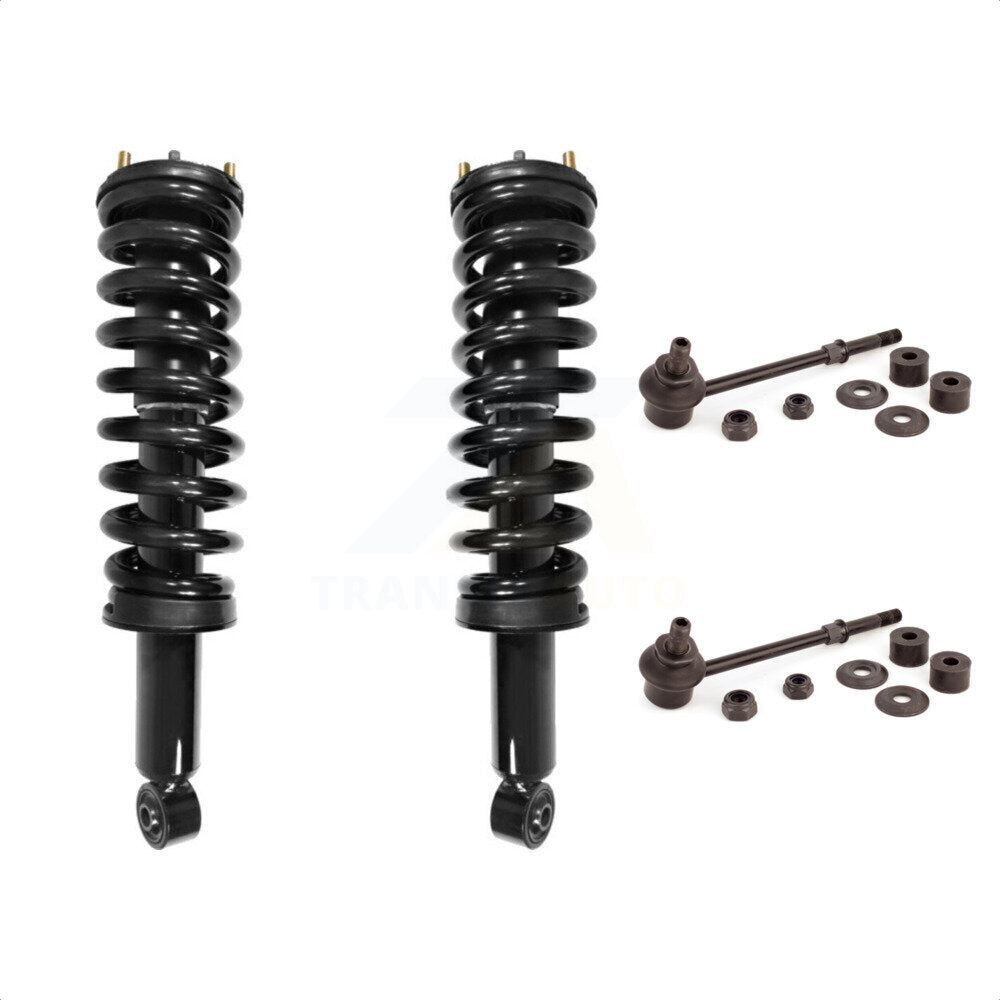 Front Complete Shock Assembly And TOR Link Kit For 1996-2002 Toyota 4Runner 4WD with 3.4L Excludes Rear Wheel Drive 4 Cyl Engines KSS-100726 by Transit Auto