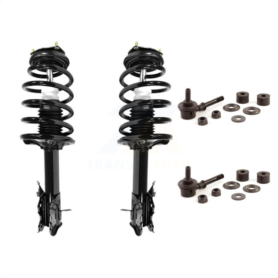 Front Complete Shock Assembly And TOR Link Kit For Nissan Sentra Excludes SE-R SPEC V Models KSS-100727 by Transit Auto