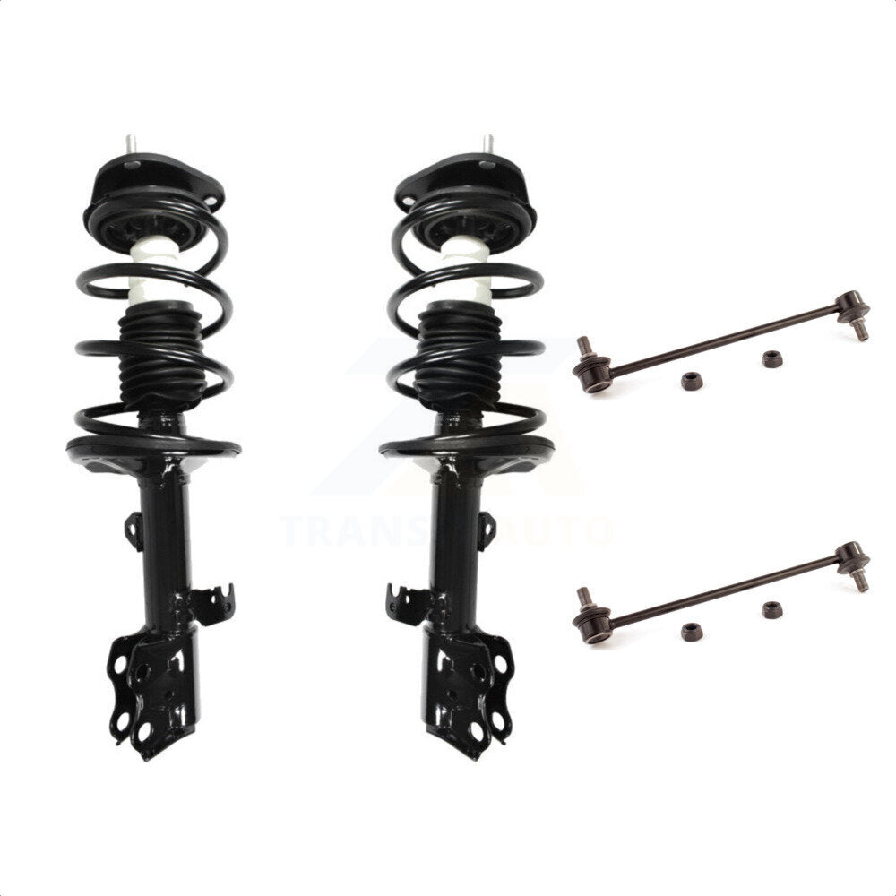 Front Complete Shock Assembly And TOR Link Kit For Toyota Corolla Matrix Pontiac Vibe KSS-100728 by Transit Auto