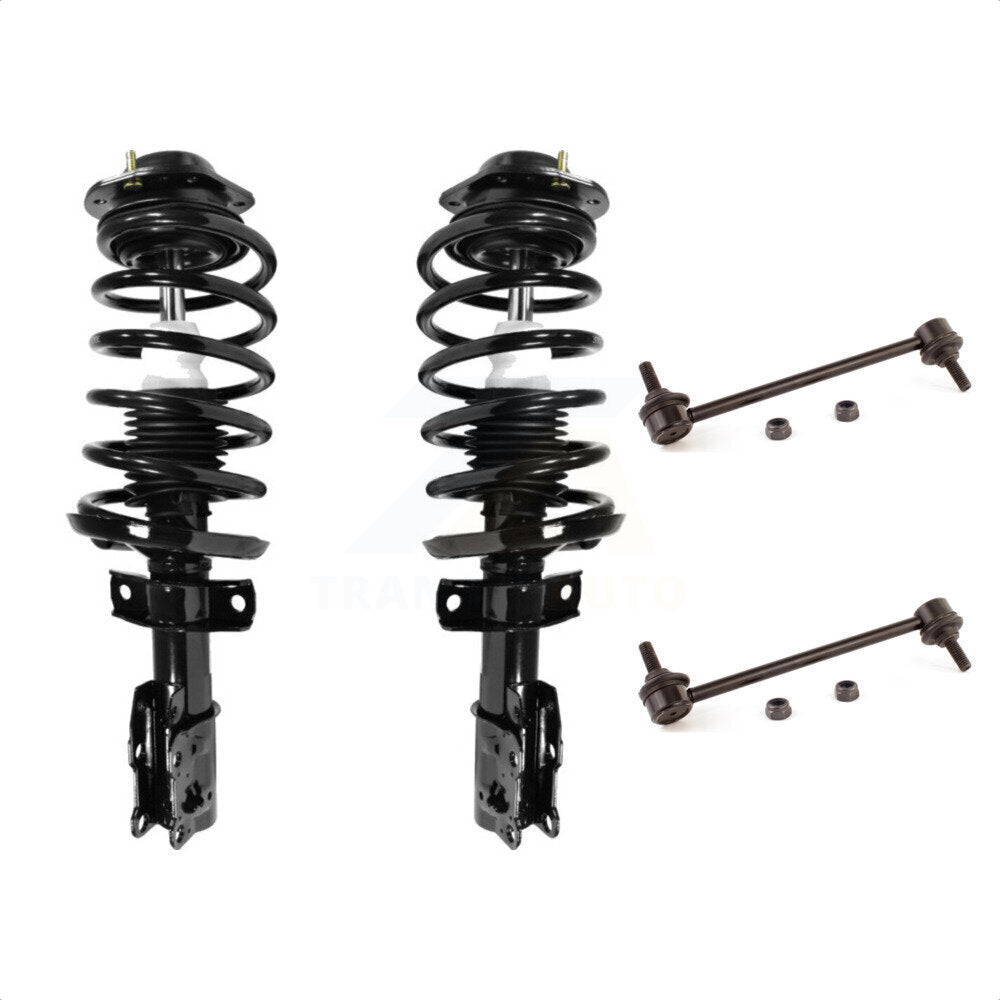 Front Complete Shock Assembly And TOR Link Kit For Pontiac G5 Pursuit With FE3 Suspension 9.86" Center to Length KSS-100733 by Transit Auto