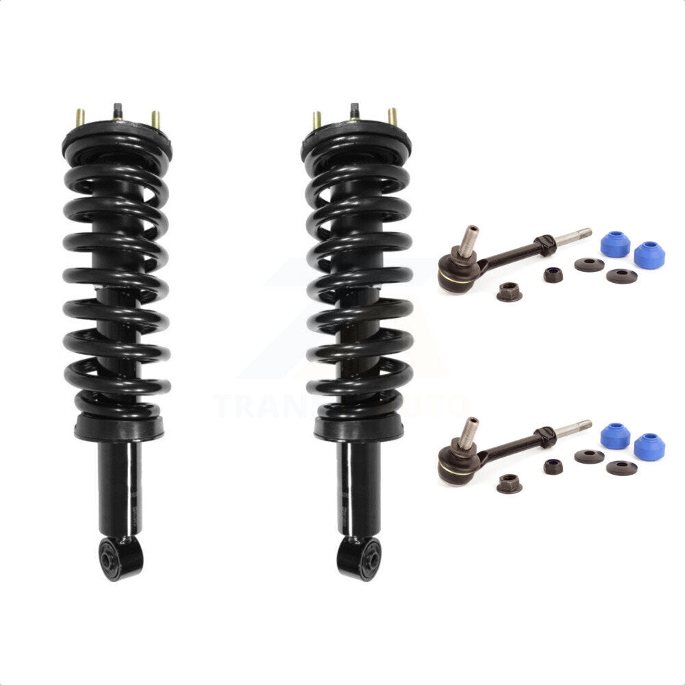 Front Complete Shock Assembly And TOR Link Kit For 2006 Toyota Tundra Excludes TRD Package KSS-100795 by Transit Auto