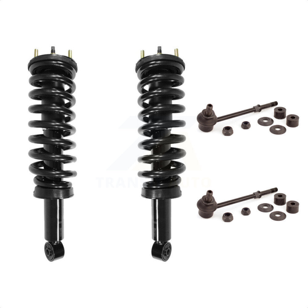 Front Complete Shock Assembly And TOR Link Kit For 2001 Toyota Tundra Excludes TRD Package KSS-100796 by Transit Auto