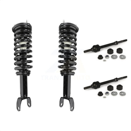 Front Complete Shock Assembly And TQ Link Kit For Dodge Dakota Mitsubishi Raider Excludes All Wheel Drive TRX Lift Kits RWD KSS-100816 by Transit Auto