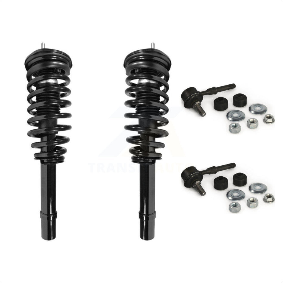 Front Complete Shock Assembly And TQ Link Kit For Hyundai Sonata Kia Optima Magentis KSS-100820 by Transit Auto