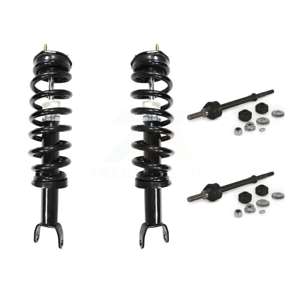 Front Complete Shock Assembly And TQ Link Kit For Ram 1500 Dodge Classic Excludes Rear Wheel Drive TRX Models With Air Ride/Lift Suspension 4WD KSS-100838 by Transit Auto