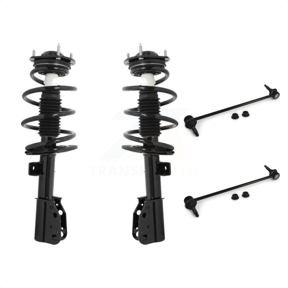 Front Complete Shock Assembly And TQ Link Kit For Chevrolet Traverse GMC Acadia Buick Enclave Limited KSS-100839 by Transit Auto