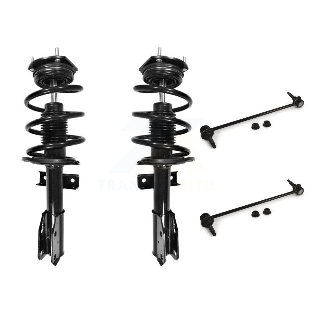 Front Complete Shock Assembly And TQ Link Kit For GMC Acadia Chevrolet Traverse Buick Enclave Saturn Outlook KSS-100840 by Transit Auto